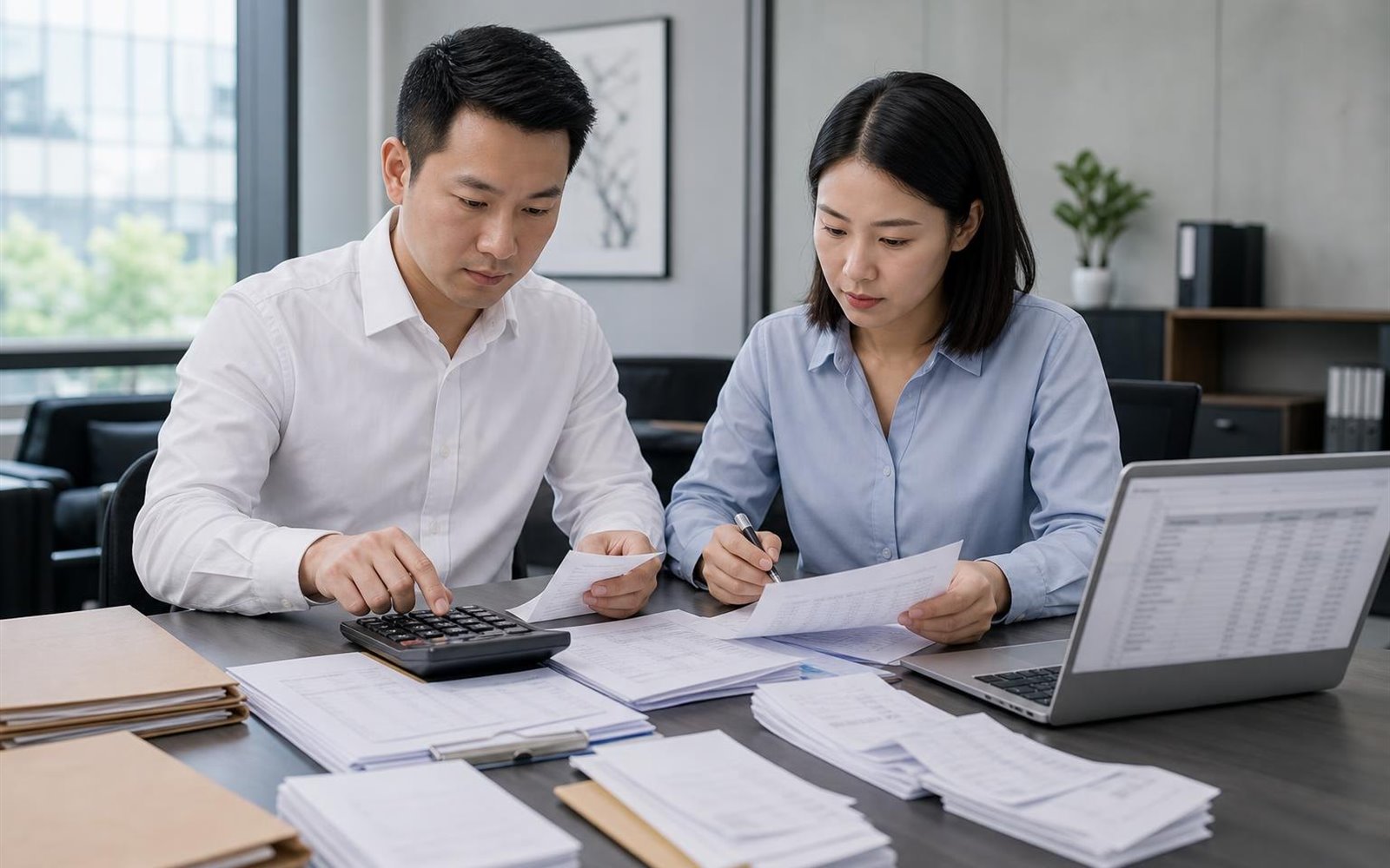 东莞办公用品月结对账示意图