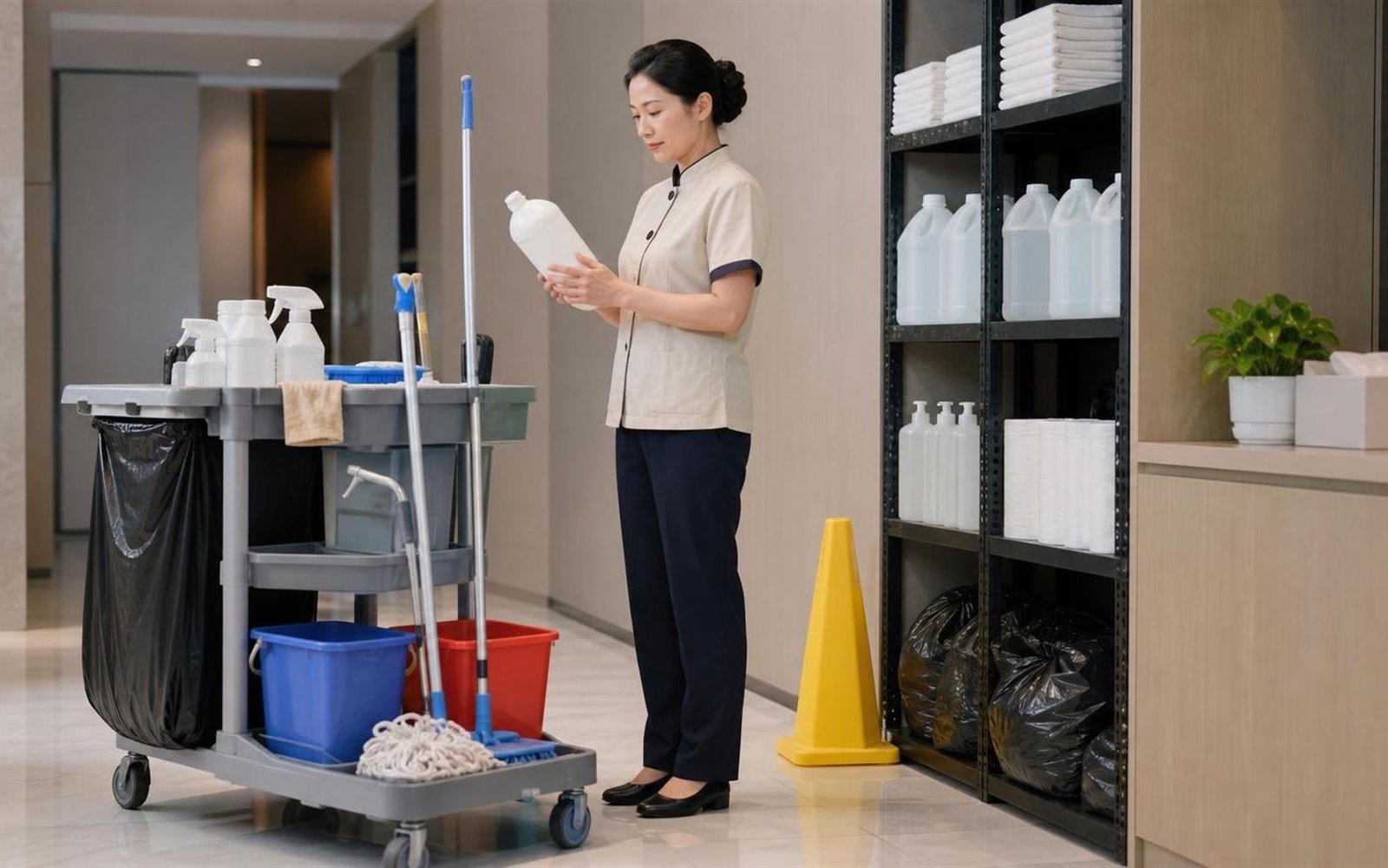 东莞物业清洁用品供应示意图